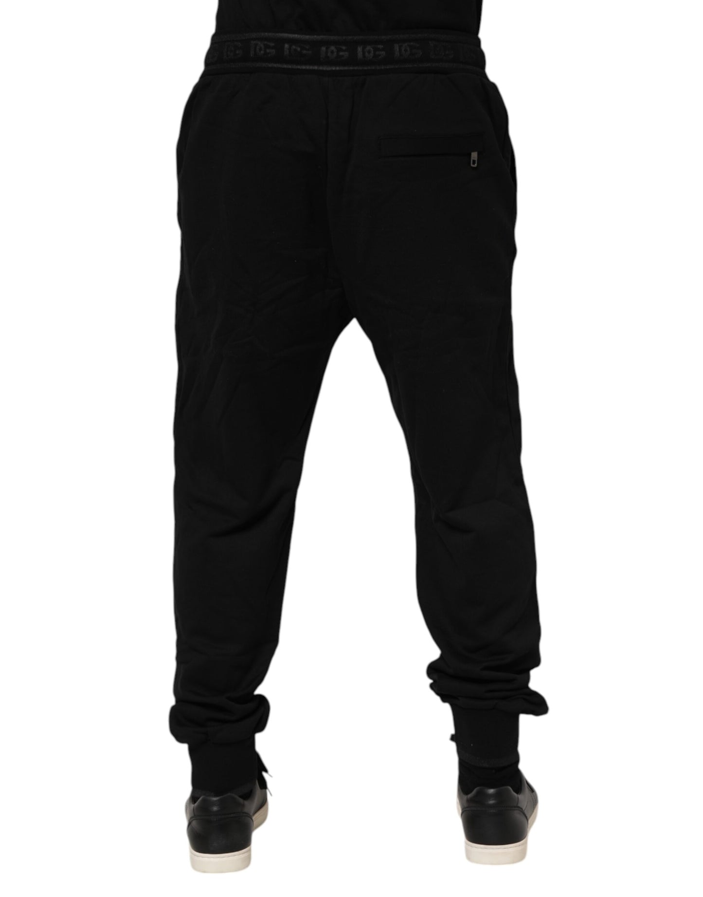 Pantalones Jogger Dolce & Gabbana de Algodón Negro con Cordón