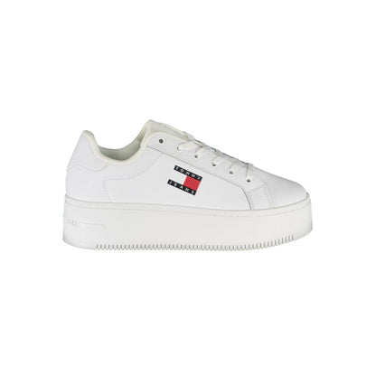 Zapatillas blancas de cuero para mujer Tommy Hilfiger