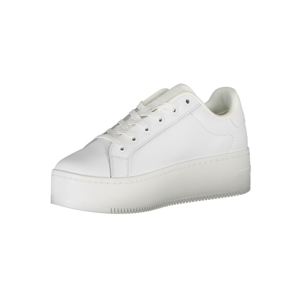 Zapatillas blancas de cuero para mujer Tommy Hilfiger