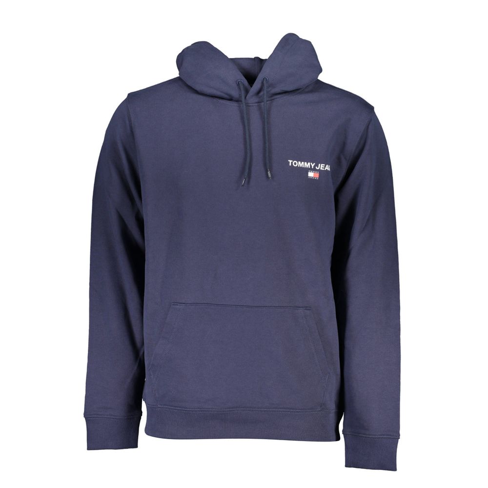 Sudadera con capucha de algodón azul Tommy Hilfiger para hombre