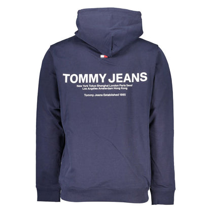 Sudadera con capucha de algodón azul Tommy Hilfiger para hombre