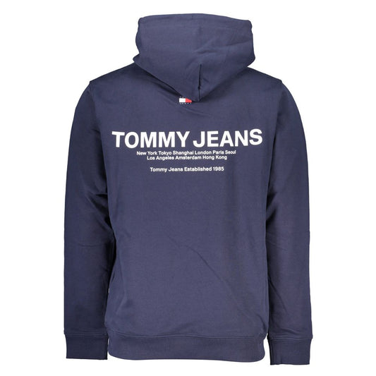 Sudadera con capucha de algodón azul Tommy Hilfiger para hombre