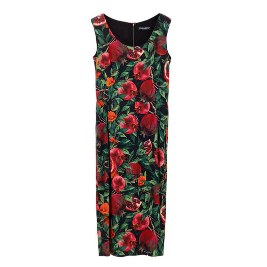 Vestido largo bicolor de viscosa de Dolce & Gabbana