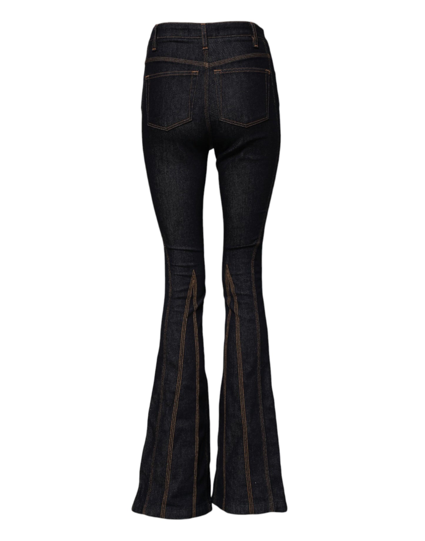 Jeans vaqueros bootcut de tiro medio de algodón negro de Dolce & Gabbana