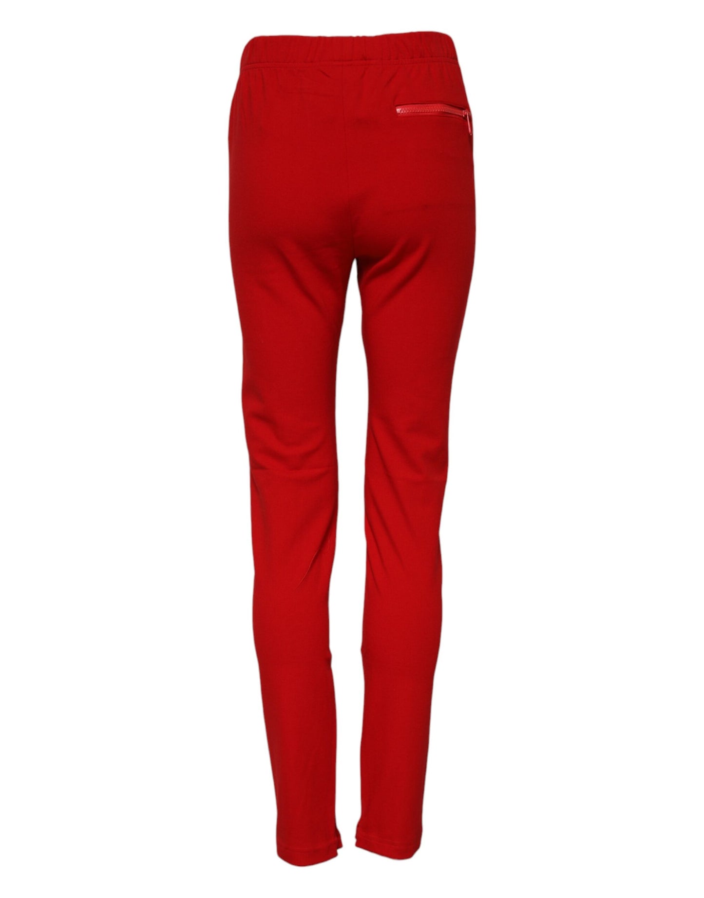 Pantalones Dolce & Gabbana rojos de talle medio y corte ajustado