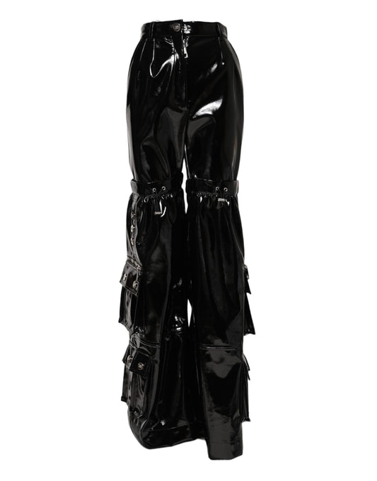 Pantalones pitillo cargo de talle alto negros de Dolce & Gabbana