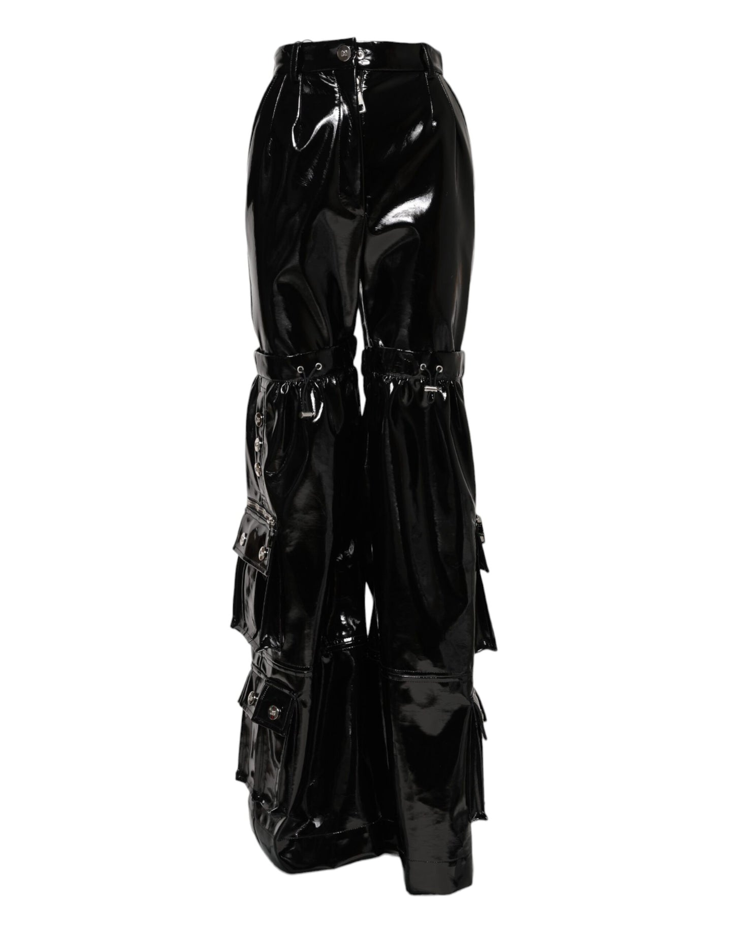 Pantalones pitillo cargo de talle alto negros de Dolce & Gabbana