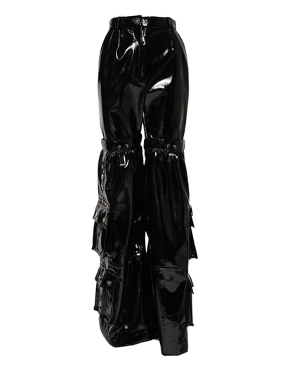 Pantalones pitillo cargo de talle alto negros de Dolce & Gabbana