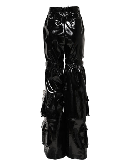 Pantalones pitillo cargo de talle alto negros de Dolce & Gabbana