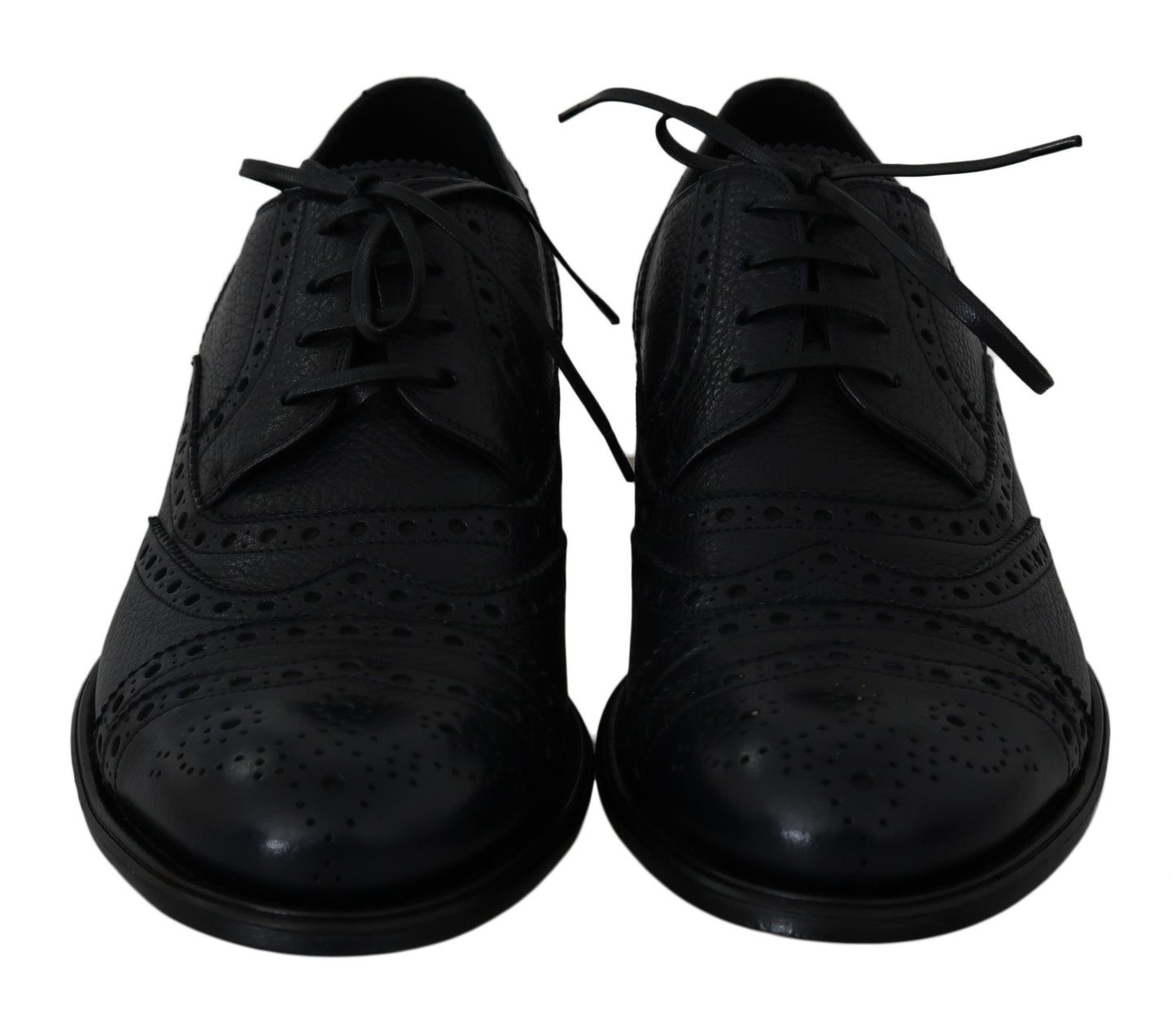 Zapatos de vestir Oxford con puntera de piel azul Dolce & Gabbana