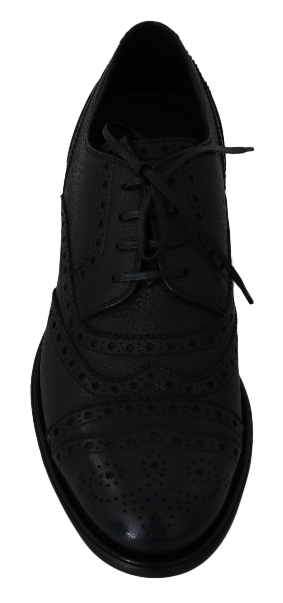 Zapatos de vestir Oxford con puntera de piel azul Dolce & Gabbana