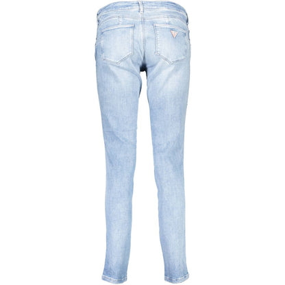 Guess Jeans Azzurro Vaqueros de algodón orgánico para mujer