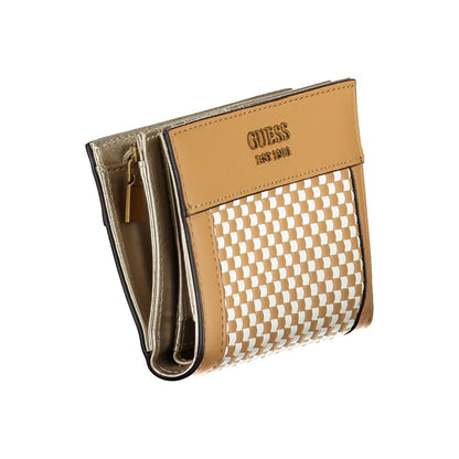 Billetera Guess de poliuretano marrón para mujer