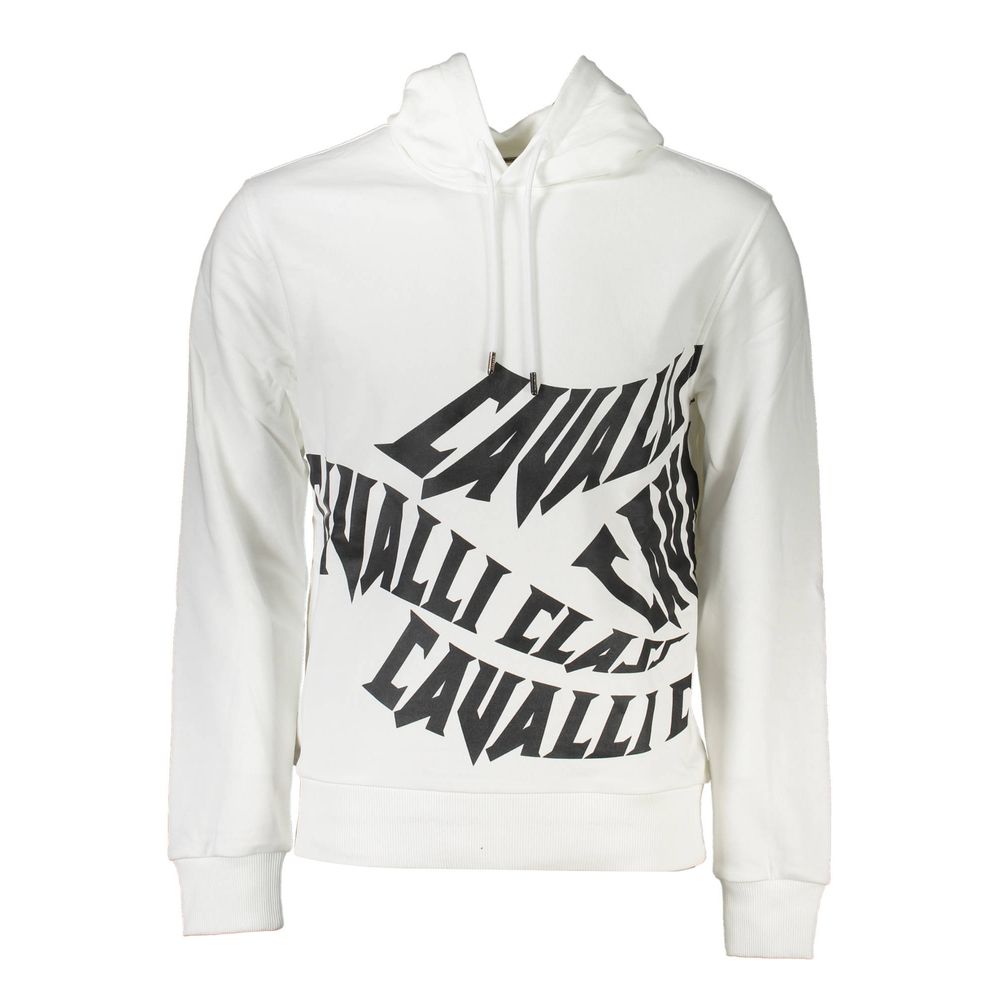 Sudadera de Algodón Blanca para Hombre Cavalli Class