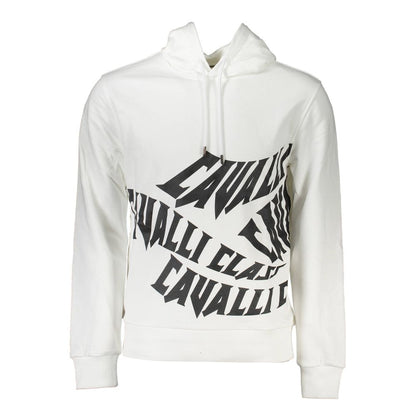 Sudadera de Algodón Blanca para Hombre Cavalli Class