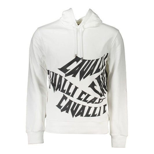 Sudadera de Algodón Blanca para Hombre Cavalli Class