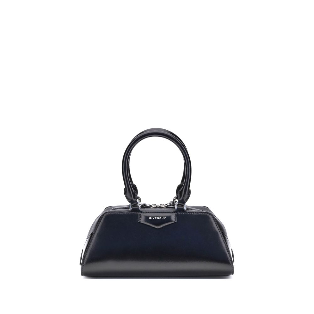 Bolso de mano Givenchy de piel de becerro negra Bos Taurus