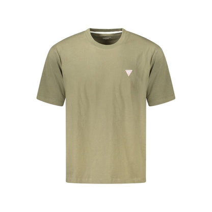 Camiseta de algodón verde para hombre Guess Jeans