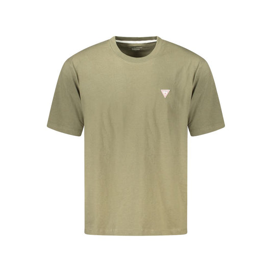 Camiseta de algodón verde para hombre Guess Jeans