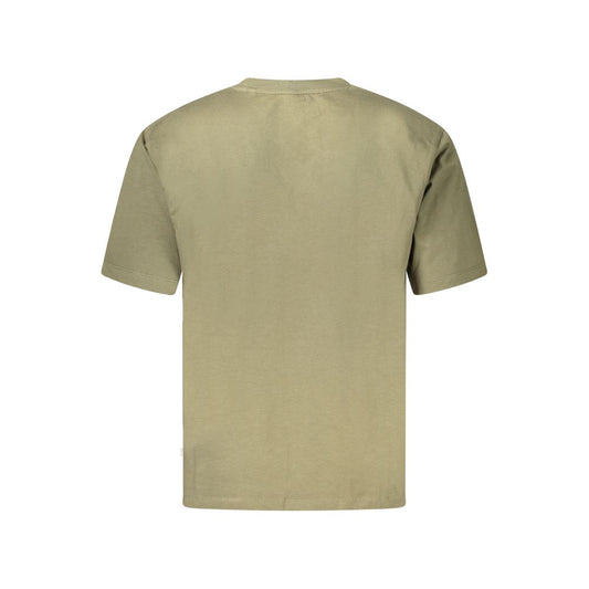 Camiseta de algodón verde para hombre Guess Jeans