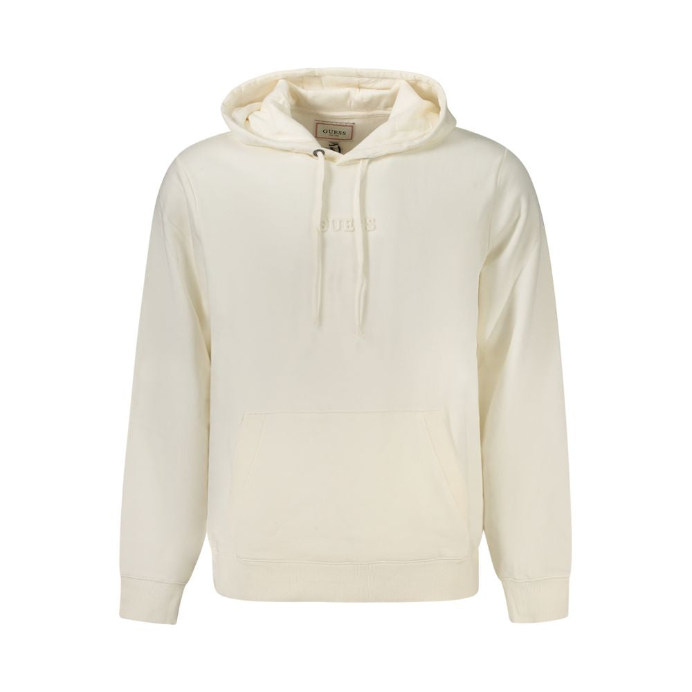 Sudadera con capucha de algodón Bianco para hombre Guess Jeans