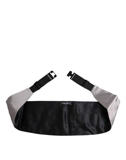 Dolce & Gabbana Hombres Gris 100% Seda Cinturón Ancho Fajín