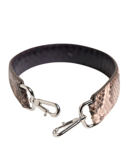 Bandolera accesorio de piel exótica marrón Dolce & Gabbana