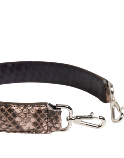 Bandolera accesorio de piel exótica marrón Dolce & Gabbana