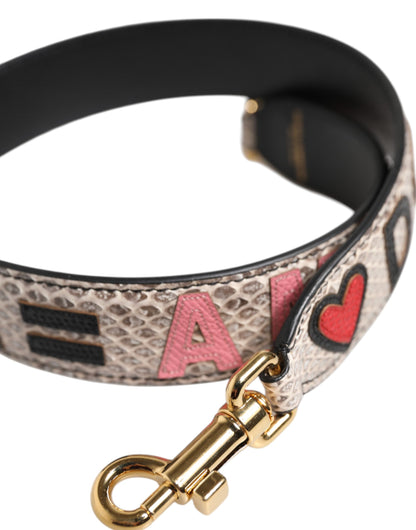 Dolce & Gabbana Bandolera Accesorio de Bolso DG AMORE Multicolor con Parche
