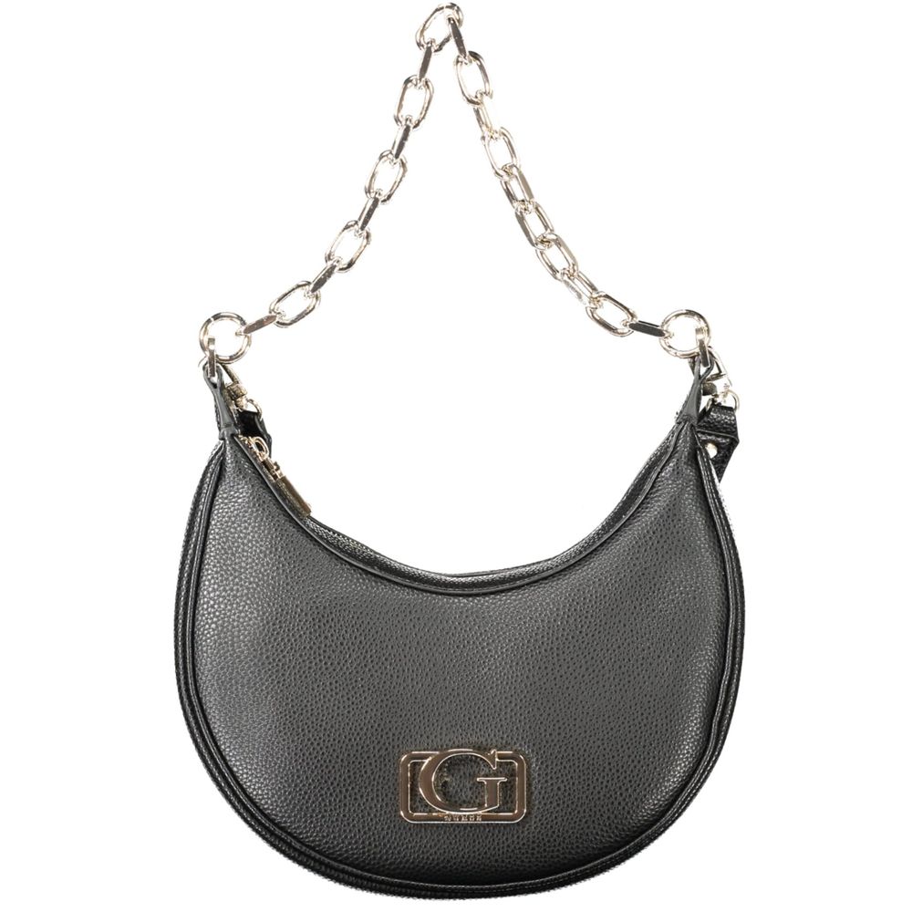 Bolso de mano de poliuretano negro para mujer Guess Jeans