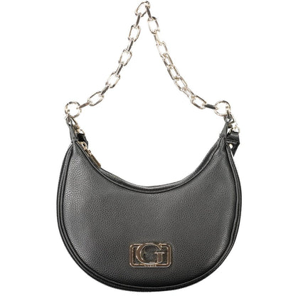 Bolso de mano de poliuretano negro para mujer Guess Jeans
