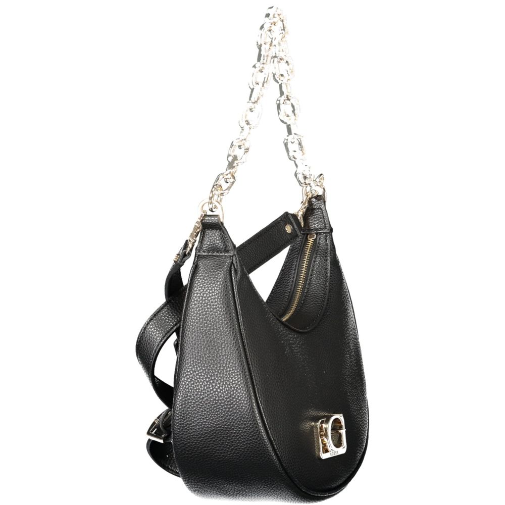 Bolso de mano de poliuretano negro para mujer Guess Jeans