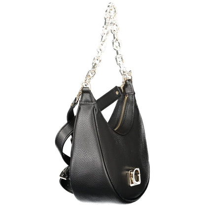 Bolso de mano de poliuretano negro para mujer Guess Jeans