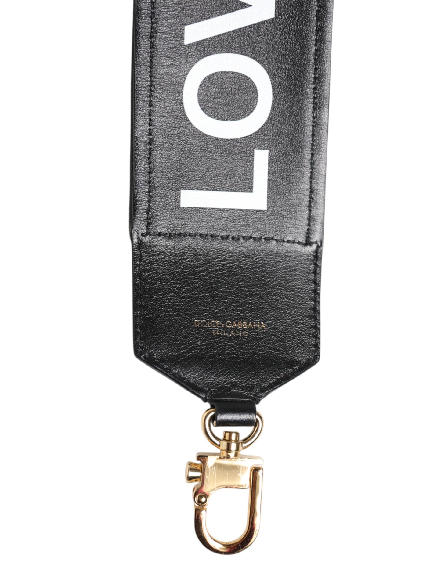 Dolce & Gabbana Correa Reversible de Hombro con Estampado de Leopardo Negro para Bolso