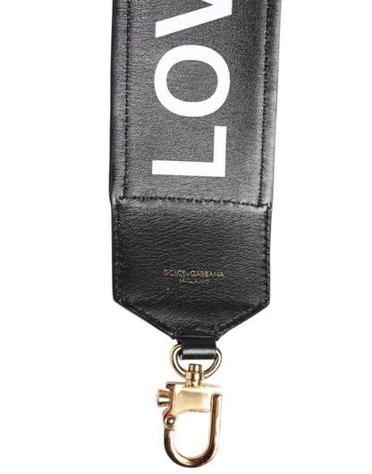 Dolce & Gabbana Correa Reversible de Hombro con Estampado de Leopardo Negro para Bolso