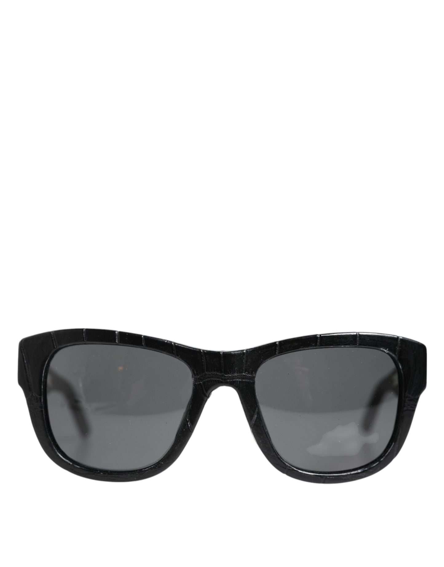 Gafas de sol Dolce & Gabbana DG4177 con montura de cuero negro y lentes tintadas