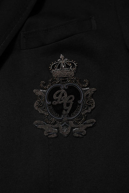 Dolce & Gabbana Americana Negra de Viscosa con Corona DG