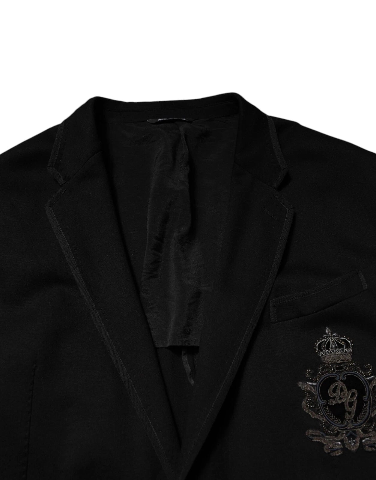 Dolce & Gabbana Americana Negra de Viscosa con Corona DG