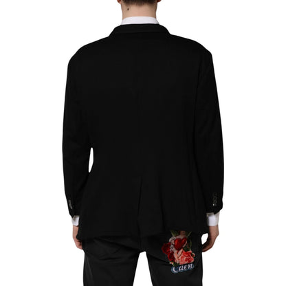 Dolce & Gabbana Americana Negra de Viscosa con Corona DG