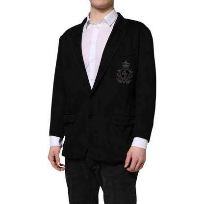 Dolce & Gabbana Americana Negra de Viscosa con Corona DG