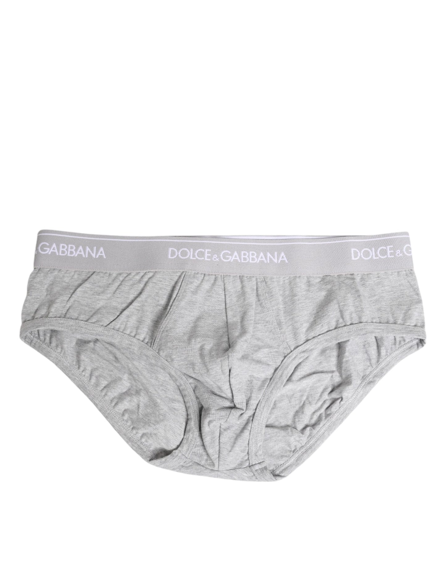 Calzoncillo regular elástico de algodón gris Dolce & Gabbana