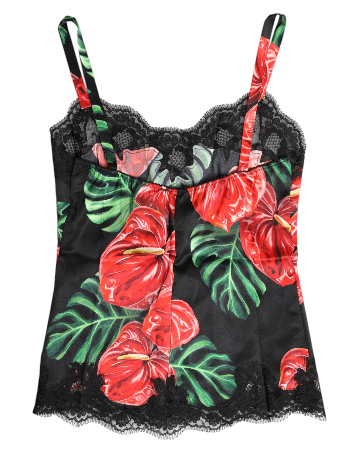 Dolce & Gabbana Sujetador de Lencería de Seda Floral Multicolor