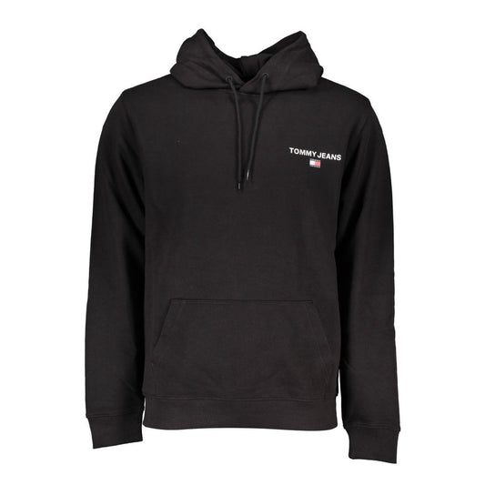 Sudadera de algodón negra para hombre Tommy Hilfiger