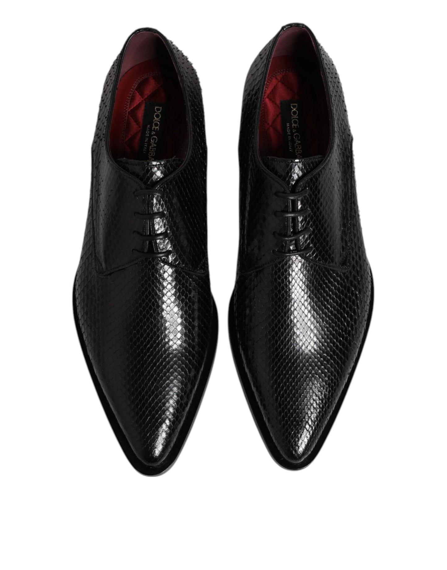 Zapatos Derby de Hombre Dolce & Gabbana de Cuero Negro con Cordones