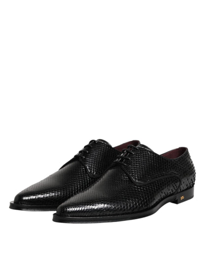 Zapatos Derby de Hombre Dolce & Gabbana de Cuero Negro con Cordones