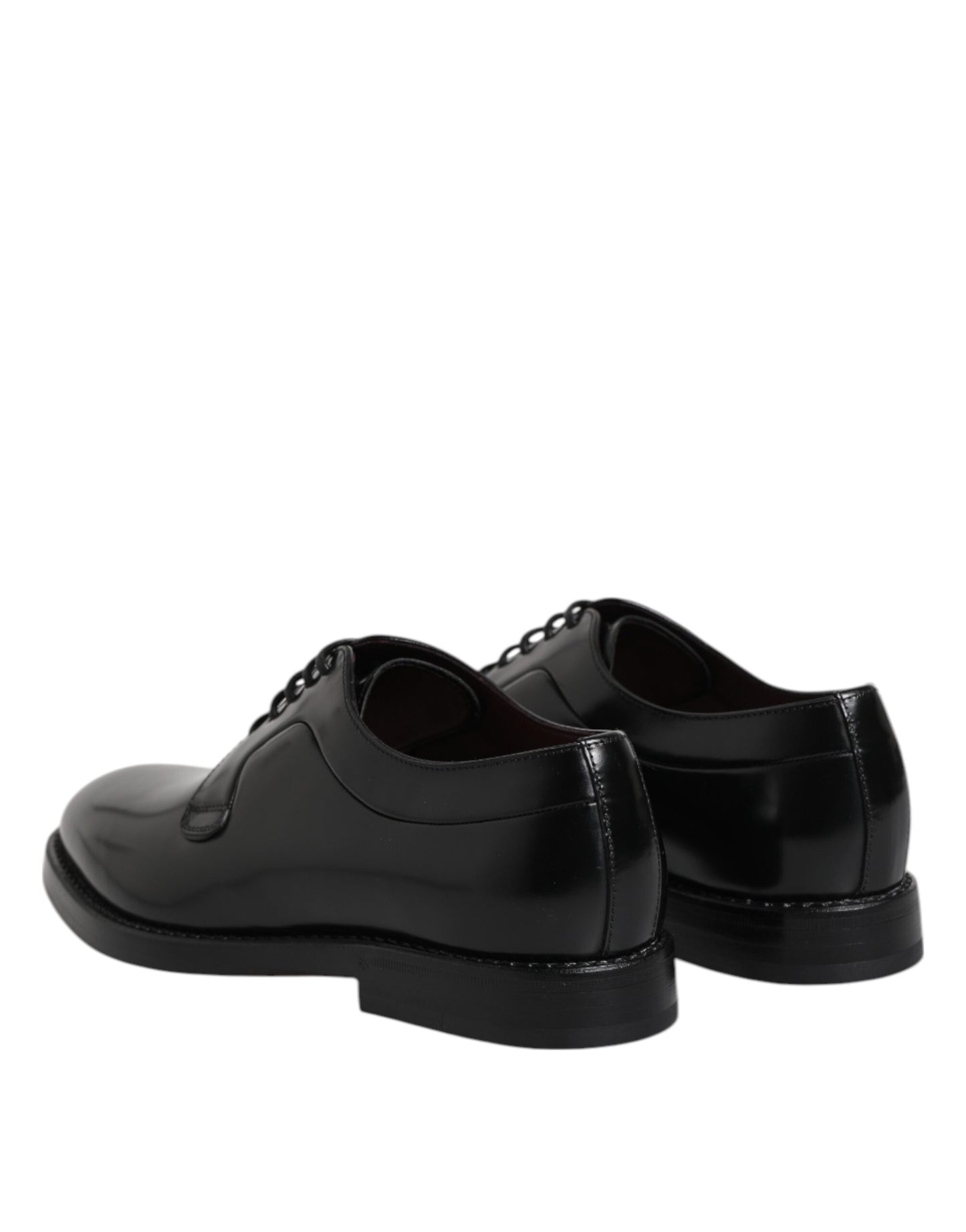 Zapatos Derby Dolce & Gabbana de Cuero de Becerro Negro con Cordones