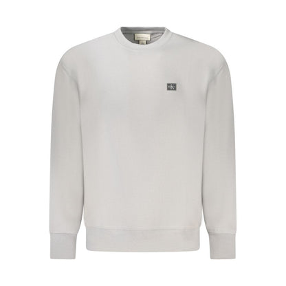 Sudadera de hombre de algodón gris Calvin Klein