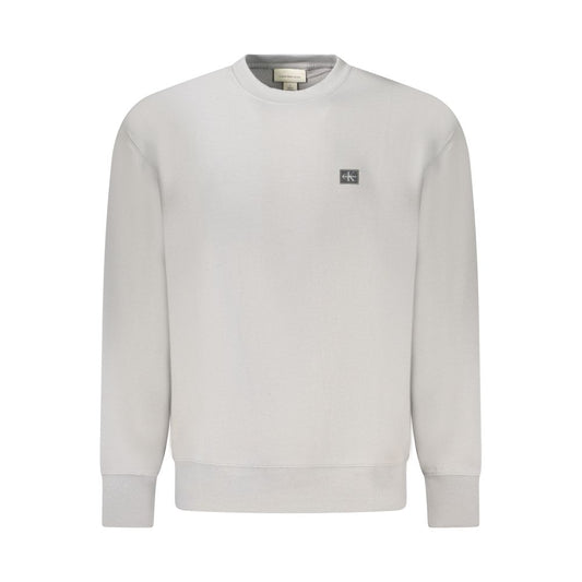 Sudadera de hombre de algodón gris Calvin Klein