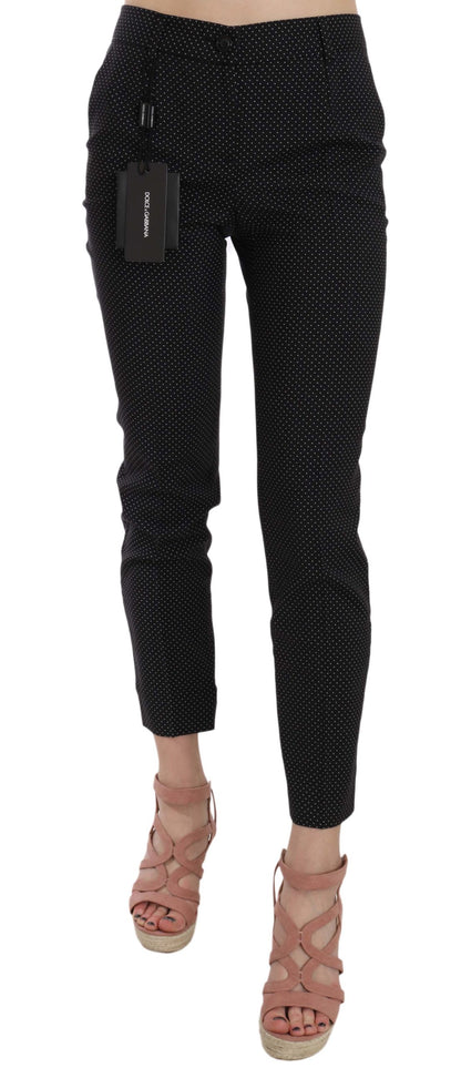 Pantalones capri ajustados estampados de lunares Dolce & Gabbana