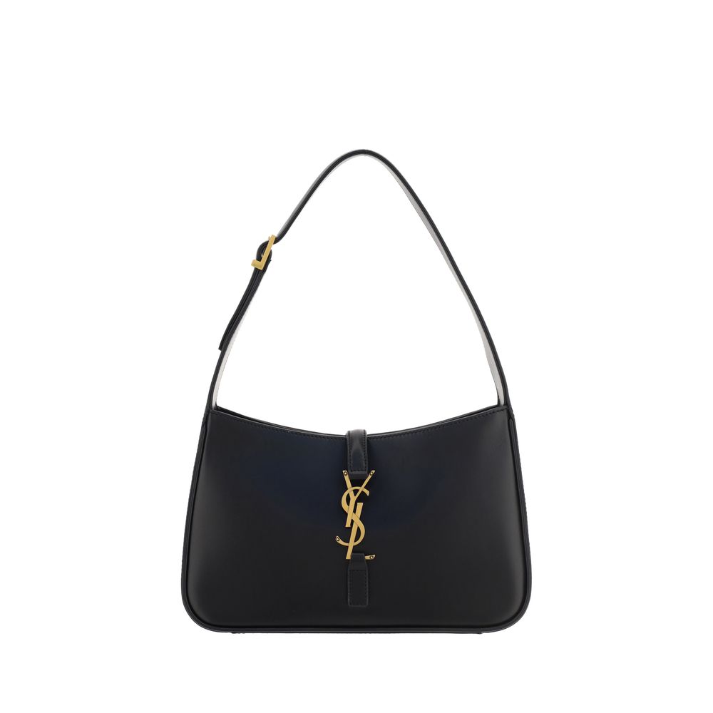 Bolso de mano Saint Laurent de piel de becerro negra Bos Taurus